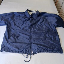 Athletech RN#83053 Mens Blue Cotton Windbreaker Snap Front Pockets Lined Size 2X image 11