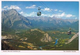 British Columbia BC Postcard Canadian Rockies Sulphur Gondola Lift - £2.32 GBP