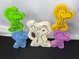 Vintage Snoopy Stacking Toy Set Peanuts 1965 - £12.53 GBP