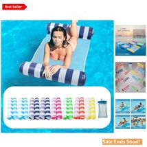 Compact Travel-Friendly Inflatable Pool Hammocks with Free Waterproof Pouch - $49.45