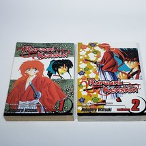 Lot of 2 Rurouni Kenshin Vol 1 Vol 2 Graphic Novels Manga Books Shonen Jump Viz - £15.14 GBP
