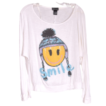 Wet Seal Emoji Long Sleeve Tee Shirt Size XL - $16.35