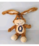 Vintage 1996 Nestle Quik Bunny 16&quot; Plush Poseable Ears Q Charm Necklace - $29.21