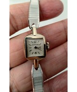 Hamilton Ladies Cocktail Watch 10K R.G.P Gold Plated 17 Jewels Silver To... - $22.76