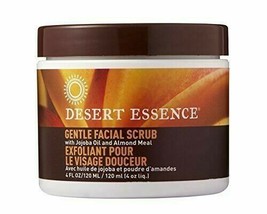 Desert Essence Gentle Facial Scrub - 4 Fl Ounce - Jojoba Oil - Almond Me... - £9.20 GBP