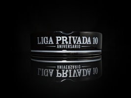 Drew Estate Liga Privada Black and Silver Ceramic Ashtray NIB image 11
