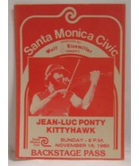 JEAN-LUC PONTY / KITTYHAWK - ORIGINAL 1980 CLOTH CONCERT TOUR BACKSTAGE ... - $27.35 CAD