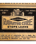 1917 Black Diamond Radiator Cure Advertisement Chas Miller Automobilia F14A - €21,55 EUR