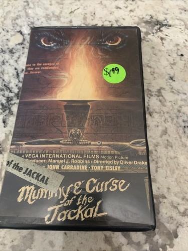 The Mummy and The Curse of the Jackal 1969 Horror VHS John Carradine Rare - $55.43