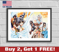 RG Veda Poster 18&quot; x 24&quot; Print Anime Wall Art Retro 80s 90s 1 - £10.65 GBP
