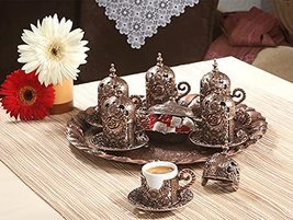 LaModaHome Espresso Coffee Cups Set, Turkish Arabic Greek Coffee Set, Co... - £65.99 GBP