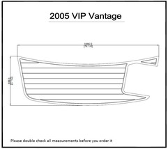 2005 VIP Vantage Swim Platform Pad 6mm Boat EVA Teak Decking 1/4&quot; 6mm - $231.00