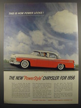 1956 Chrysler New Yorker Ad - This is how power looks - $18.49