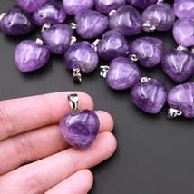 Clear Quartz Heart Shaped Natural pendant || 4gm || Healing Stone For Men, Women - £18.68 GBP