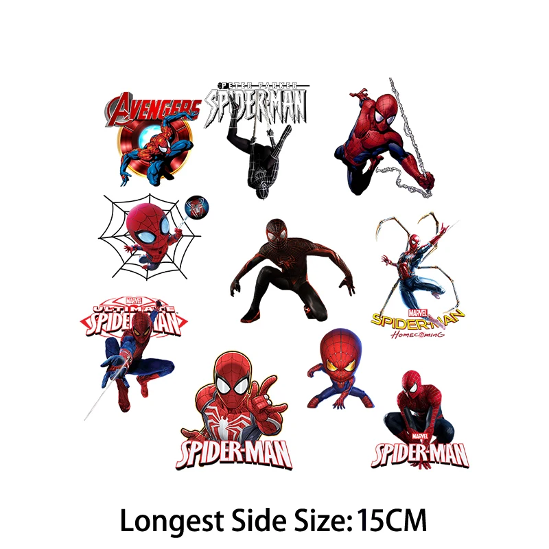 Play  Iron Man Spiderman Hulk Clothing Thermoadhesive Patches for DIY T-shirt Fu - £22.91 GBP