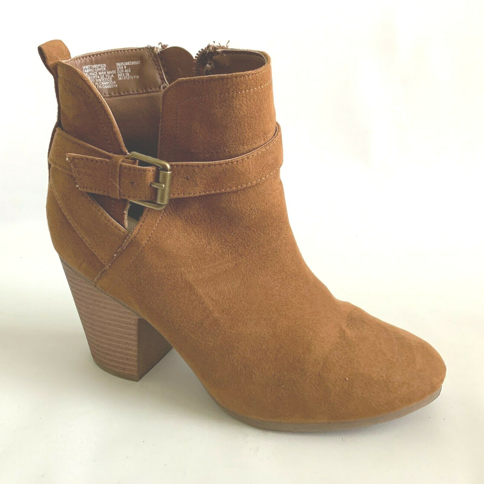 Time And Tru Women Size 9 M Brown Memory Foam Ankle Western Boots Shoes ... - $22.75