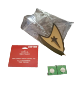 Hallmark Keepsake Star Trek U.S.S. Enterprise Musical Tree Topper Light Remote - £26.57 GBP