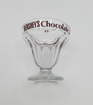 Hershey’s Chocolate Glass Ice Cream Sundae Dish Vintage Collectible Dess... - $9.89