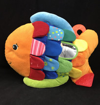 Melissa Doug Flip Fish Ks Kids Plush 13 in Baby Sensory Gift Stocking St... - $15.85