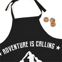 Adventure is Calling Wilderness Apron, Black and White Mountain Range Fe... - £28.75 GBP