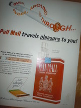 Pall Mall Travels Pleasure To You Print Magazine Ad 1964 - £3.98 GBP