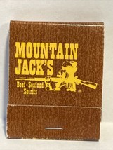 Mountain Jack&#39;s Restaurant Matchbook Michigan Small Brown - £2.92 GBP