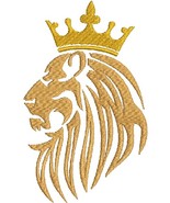 Lion in the Crown Machine Embroidery Design - €3,06 EUR