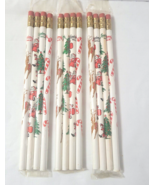 12 Vtg Christmas Leadworks Pencils Orig Packaging Higbees Santa Tree Rei... - $805.99 MXN