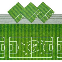 3 Pack Grass Table Cloth Soccer Themed Birthday Party Supplies 54X108 In - £17.56 GBP