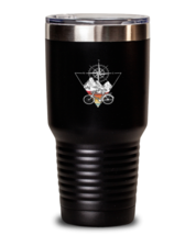 30 oz Tumbler Stainless Steel Insulated Funny Bicycle Compass Travel  - £26.20 GBP