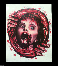 Bloody Horror--PSYCHO Victim Toilet Cover STICKER--Halloween Bathroom Decoration - £5.30 GBP