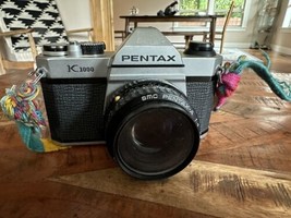 Pentax Asahi K1000 Camera With SMC PENTAX-A 1:2 50mm Lens - $113.85