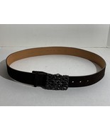 Womens Leather Belt Olsen Europe 36 inch 95 cm Suede style - £7.58 GBP