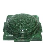 Shree Yantra In Natural Green Jade - 331 gms - $133.65