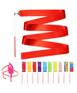 Novelty Place 10 Pieces Dance Ribbons Streamers - Rhythm Sticks - Ribbon... - £7.85 GBP