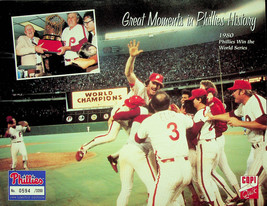 Great Moments in MLB Phillies History - 1st World Series Win - 1999 Ltd ... - $13.09