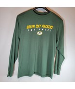 Green Bay Packers Shirt Mens Small Long Sleeve Reebok Green Casual  - £10.99 GBP
