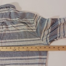American Eagle Outfitters Classic Fit Men's White & Gray Stripes Shirt Sz Large  image 14