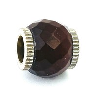 Brighton Faceted Glass Bead, Purple J9242P, Silver Plated, New - $222.99 MXN