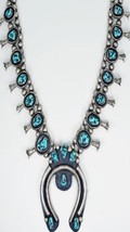 Vicki Orr Vintage Kingman Turquoise Nugget Squash Blossom Necklace - $3,200.00