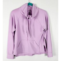 Josie Natori Womens Solstice Zip Pop Over Shirt Size XS Lilac Purple - $29.70