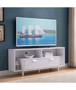 Modern White 60&quot; TV Stand w/ Shelves &amp; Drawers - $198.30 CAD