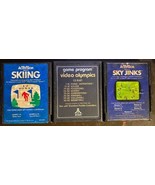 Lot of 3 Atari 2600 Games Skiing Video Olympics Sky Jinks - £7.46 GBP