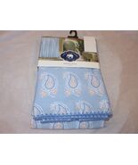 John Robshaw Textiles blue Paisley Shower Curtain NIP - $67.34 CAD