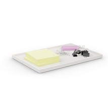 Slim Stackable Plastic Tray White - £22.11 GBP