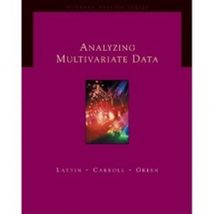 Analyzing Multivariate Data (with CD-ROM) (Duxbury Applied Series) Latti... - $153.09