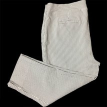 Eliane Rose Womens Plus Size 18W Pull On Striped Capri Pants Stretch - $27.05