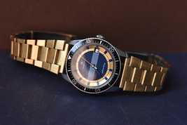 Mod Serviced Vintage Swiss Automatic Watch Diver Case Hamilton Dial Bracelet - £302.95 GBP
