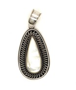 Vintage Sterling Sign 925 BA Suarti Bali Indonesia Mother of Pearl Drop ... - $74.25