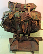 VINTAGE MILITARY WOODLAND BDU SIGNAL RTO SINCGARS Radio RUCKSACK RUCK BA... - $930.92 MXN